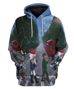 Gearhuman 3D Christmas Abbey Road Custom Hoodie Apparel GW13102 3D Apparel Hoodie S 