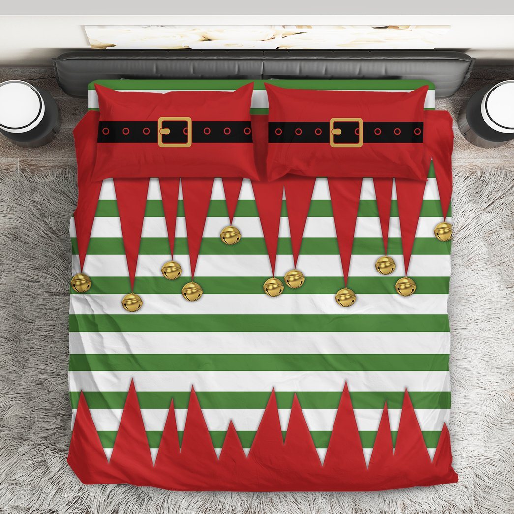 Gearhumans 3D Christmas Elf Custom Bedding Set 4 Gearhuman 3D Christmas Elf Custom Bedding Set GC06115 Bedding Set