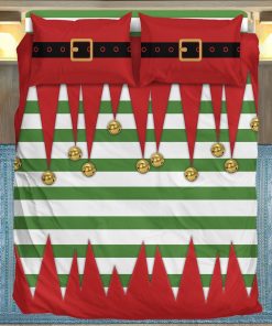 Gearhuman 3D Christmas Elf Custom Bedding Set GC06115 Bedding Set Twin 3PCS 