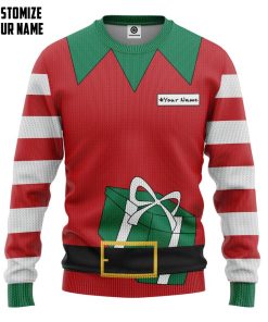 Gearhuman 3D Christmas Elf Custom Name Sweatshirt Apparel GC06101 Sweatshirt Sweatshirt S 