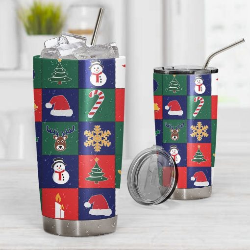 Gearhuman 3D Christmas Icon Design Vacuum Insulated Tumbler GJ07103 Tumbler