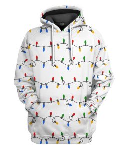 Gearhuman 3D Christmas Light Custom Tshirt Hoodie Apparel GC06114 3D Apparel Hoodie S 
