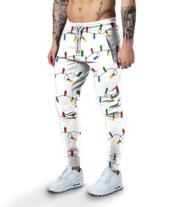 Gearhuman 3D Christmas Light Pants Custom Sweatpants Apparel GC06117 Sweatpants Sweatpants S 