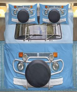 Gearhuman 3D Classic Retro Campervan Custom Bedding Set GV24087 Bedding Set Twin 3PCS 