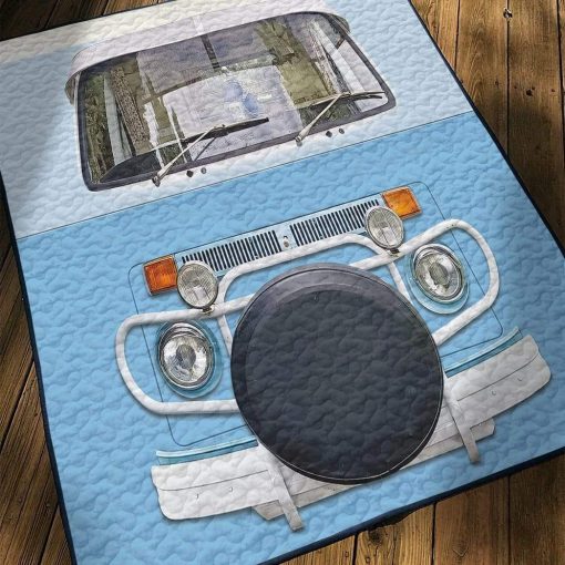 Gearhuman 3D Classic Retro Campervan Custom Quilt GV240819 Quilt