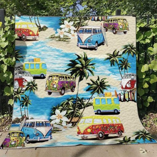 Gearhuman 3D Classic Retro Campervan Custom Quilt GV24082 Quilt