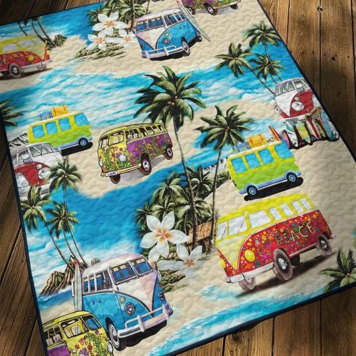 Gearhuman 3D Classic Retro Campervan Custom Quilt GV24082 Quilt