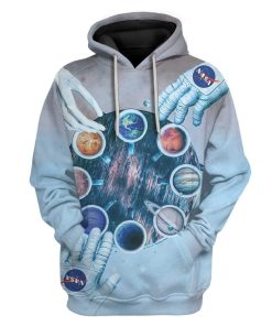 Gearhuman 3D Coffee Mug Solar System Custom Hoodies Apparel GM26026 3D Custom Fleece Hoodies Hoodie S