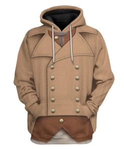 Gearhuman 3D Colonial Militia 1776 Custom Hoodie Apparel GV190810 3D Custom Fleece Hoodies Hoodie S 