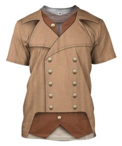 Gearhuman 3D Colonial Militia 1776 Custom Tshirt Apparel GV190810 3D T-shirt T-Shirt S 