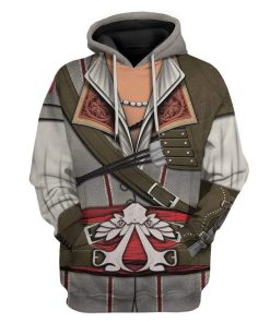 Gearhuman 3D Cosplay Assassin Creed Ezio Auditore Custom T-Shirts Hoodies Apparel GM17024 3D Custom Fleece Hoodies Hoodie S 