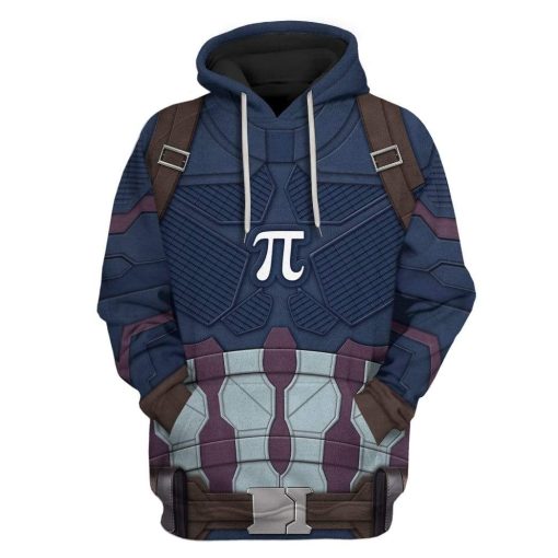 Gearhuman 3D Cosplay Captain Pi Custom Hoodies Apparel GA27022 3D Custom Fleece Hoodies Hoodie S