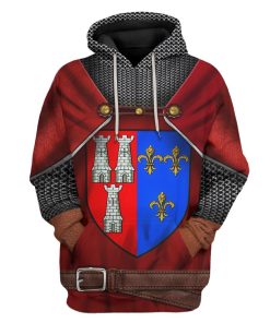 Gearhuman 3D Cosplay Edward I of England Custom Tshirt Hoodie Apparel GV091130 3D Apparel Hoodie S 