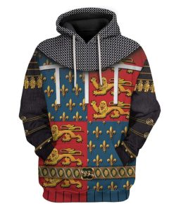 Gearhuman 3D Cosplay Edward Of Woodstock The Black Prince Custom Hoodies Apparel GT25023 3D Custom Fleece Hoodies Hoodie S 