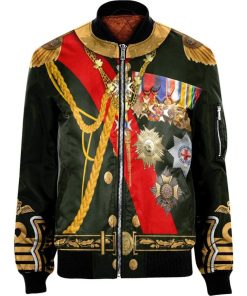 Gearhuman 3D Cosplay George V Bomber Jacket Apparel GM03041 bomber Jacket Bomber S 