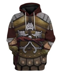 Gearhuman 3D Cosplay Gladiator Maximus Custom Hoodies Apparel GA11035 3D Custom Fleece Hoodies Hoodie S 
