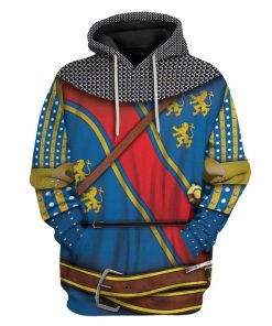Gearhuman 3D Cosplay Robert The Bruce Custom T-Shirts Hoodies Apparel GM15025 3D Custom Fleece Hoodies Hoodie S 