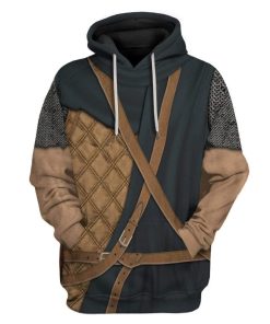 Gearhuman 3D Cosplay Skyrim Ralof Custom T-Shirts Hoodies Apparel GT14023 3D Custom Fleece Hoodies Hoodie S 