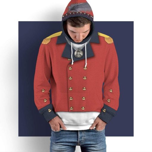 Gearhuman 3D Cosplay Tecumseh Custom Fleece Hoodies Apparel GA06031 3D Custom Fleece Hoodies