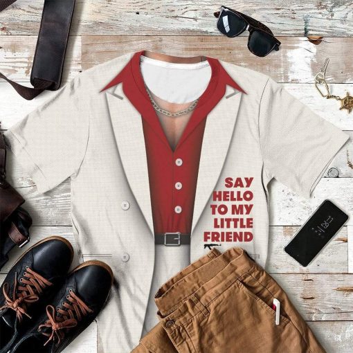 Gearhuman 3D Cosplay Tony Montana Custom Fleece Hoodies Apparel GT06034 3D Custom Fleece Hoodies