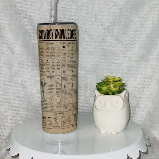 Gearhuman 3D Cowboy Knowledge Custom Tumbler GB25022 Tumbler
