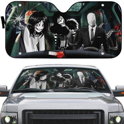 Gearhuman 3D Creepypasta Custom Car Auto Sunshade GW21094 Auto Sunshade