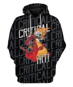 Gearhuman 3D Critical Hit Custom T-Shirts Hoodies Apparel HD-DT1302201 3D Custom Fleece Hoodies Hoodie S 