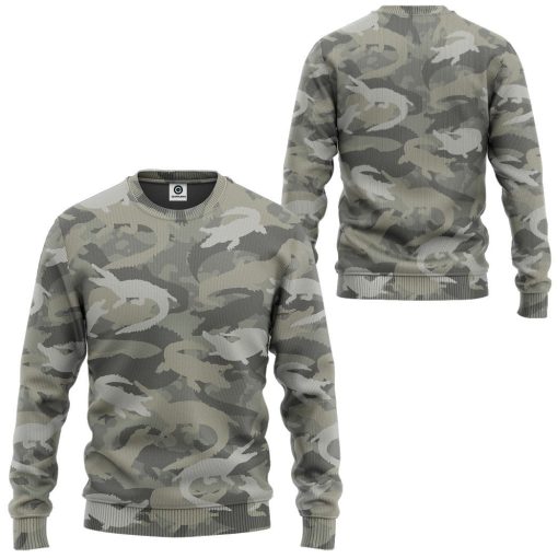 Gearhuman 3D Crocodile Camo Custom Tshirt Hoodie Apparel GV08128 3D Apparel
