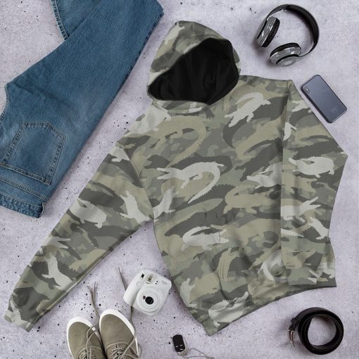 Gearhuman 3D Crocodile Camo Custom Tshirt Hoodie Apparel GV08128 3D Apparel