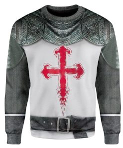 Gearhuman 3D Crusader Knight Armour Custom Sweatshirt Apparel GW200812 Sweatshirt Sweatshirt S 