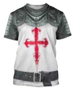 Gearhuman 3D Crusader Knight Armour Custom Tshirt Apparel GW200812 3D T-shirt T-Shirt S 