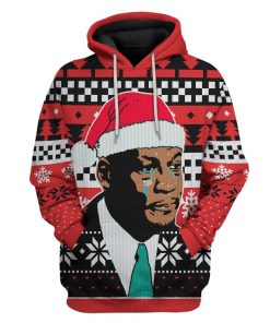 Gearhuman 3D Crying Michael Jordan Meme Custom Tshirt Hoodie Apparel CW29102 3D Apparel Hoodie S 