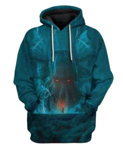 Gearhuman 3D Cthulhu Custom Hoodies Apparel GA21026 3D Custom Fleece Hoodies Hoodie S 