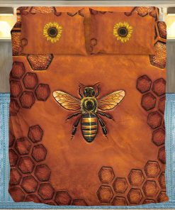 Gearhuman 3D Custom Bedding Set Love Bee GB10113 Bedding Set Twin 3PCS 
