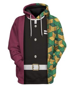 Gearhuman 3D Custom Cosplay Demon Slayer Giyuu Fleece Hoodie Apparel GZ07041 3D Custom Fleece Hoodies Hoodie S 