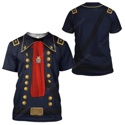 Gearhuman 3D Custom George Armstrong Custer Apparel HD-AT1491903 3D T-shirt