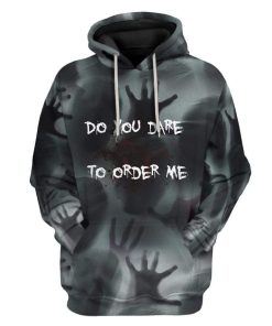 Gearhuman 3D Custom Horror Thinking Fleece Hoodie Apparel GD22044 3D Custom Fleece Hoodies Hoodie S 