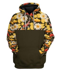 Gearhuman 3D Custom KOI Hoodie Apparel GL27042 3D Custom Fleece Hoodies Hoodie S 