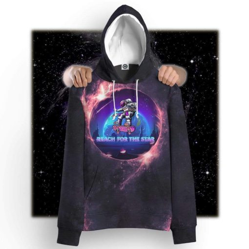 Gearhuman 3D Custom National Astronaut Hoodie Apparel GL28042 3D Custom Fleece Hoodies