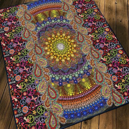 Gearhuman 3D Custom Quilt Sunflower Hippie GB04119 Quilt