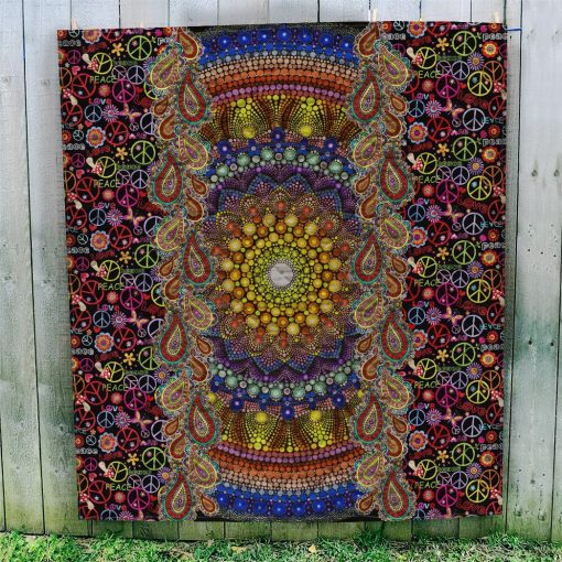 Gearhuman 3D Custom Quilt Sunflower Hippie GB04119 Quilt