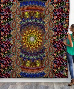 Gearhuman 3D Custom Quilt Sunflower Hippie GB04119 Quilt Quilt Twins 