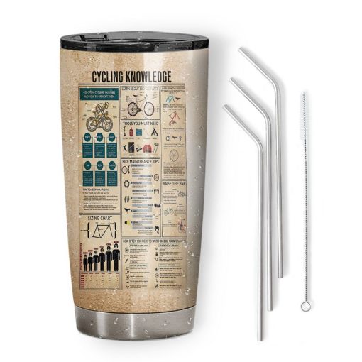 Gearhuman 3D Cycling Knowledge Custom Tumbler GB06016 Tumbler