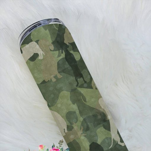 Gearhuman 3D Dachshund Camo Tumbler GK18029 Tumbler