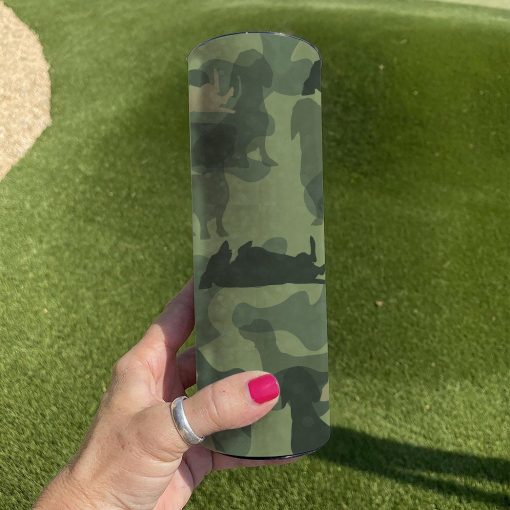 Gearhuman 3D Dachshund Camo Tumbler GK18029 Tumbler
