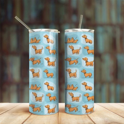 Gearhuman 3D Dachshund Custom Tumbler GB01127 Tumbler Long 20oz