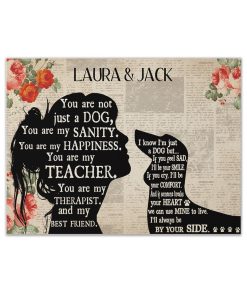 Gearhuman 3D Dachshund My Best Friend Custom Name Canvas GW260111 Canvas 1 Piece Non Frame M