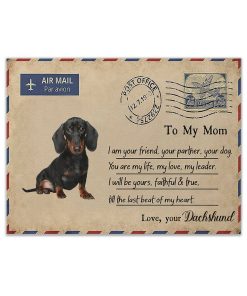 Gearhuman 3D Dachshund You Are My Life Canvas GK18025 Canvas 1 Piece Non Frame M