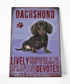 Gearhuman 3D Dachsund Vintage Quotes Custom Canvas GW01038 Canvas 1 Piece Non Frame M