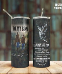 Gearhuman 3D Dad & Son Hunting Custom Name Tumbler GB08125 Tumbler Long 20oz 